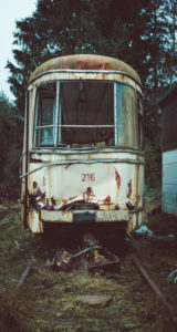 abandoned tram abandoned tram